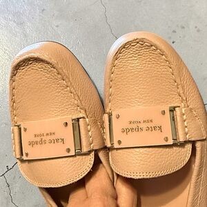 Kate Spade Taupe Leather Loafers ON SALE TODAY